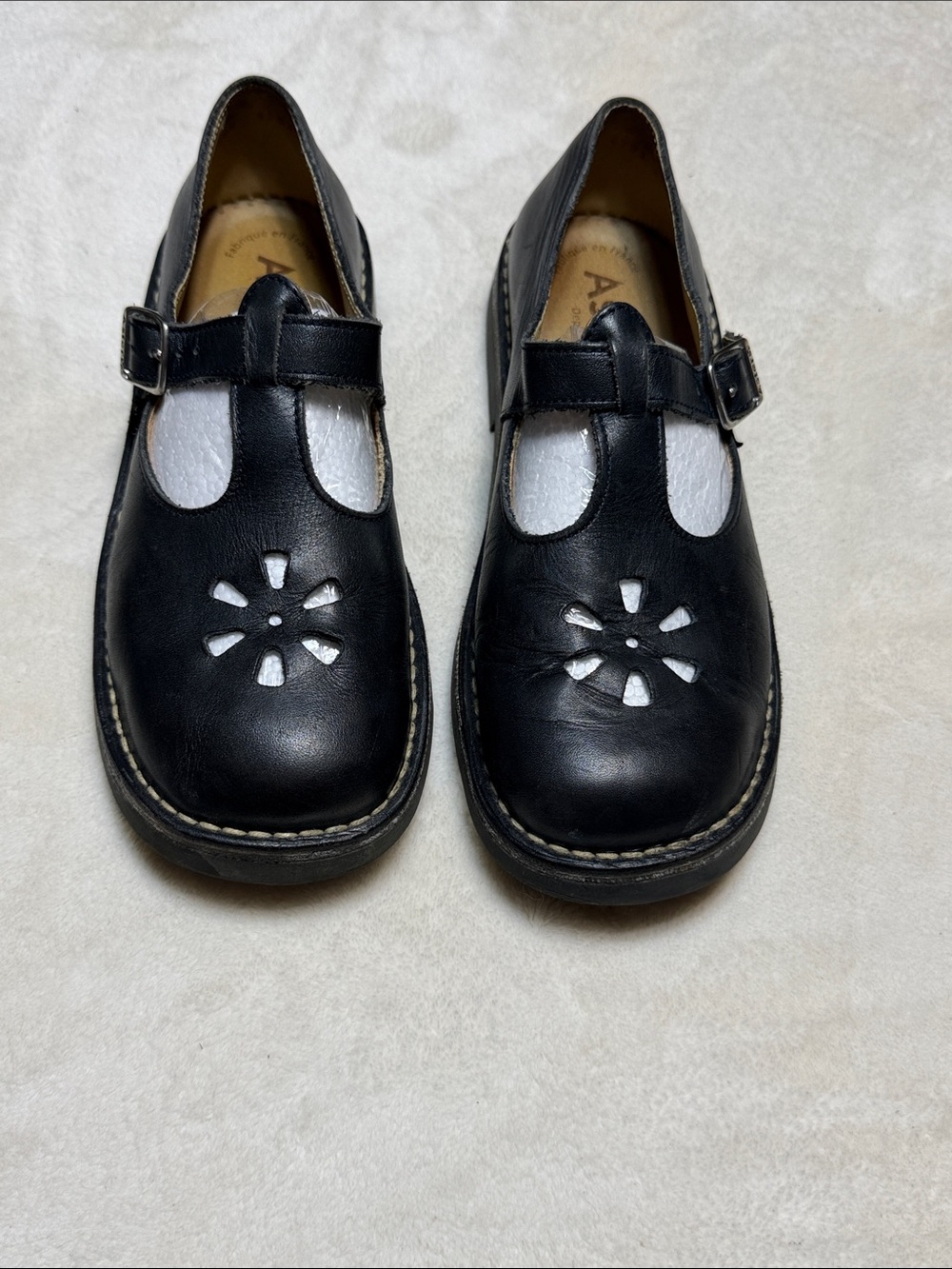 Aster Maryjane Black rubber soled leather Dress shoes Size 36 (us 6) Great shape